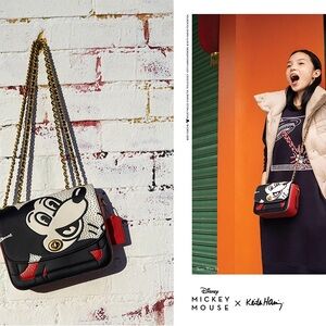 COACH 4722 Disney Mickey Mouse X Keith Haring Madison Shoulder Bag - NWT!